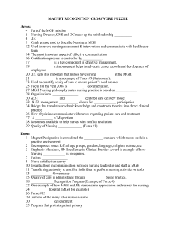 Games - Magnet Recognition Crossword Puzzle
