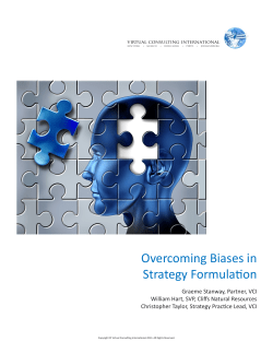 Overcoming Biases in Strategy Formulation