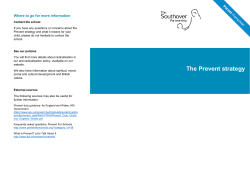 The Prevent strategy - The Southover Partnership