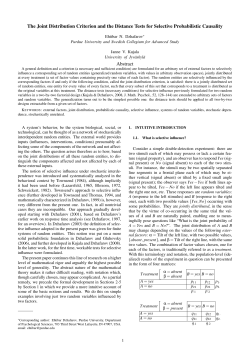 The Joint Distribution Criterion and the Distance Tests for Selective