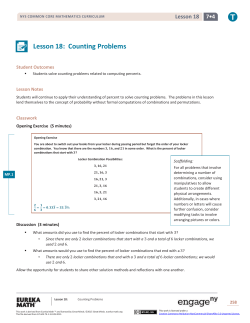 Grade 7 Mathematics Module 4, Topic D, Lesson 18