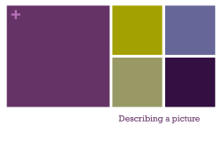 Describing a picture