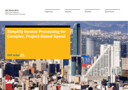 Simplify Invoice Processing for Complex, Project-Based