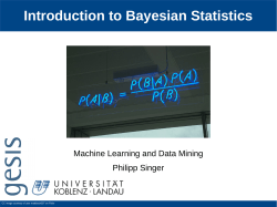 Introduction to Bayesian Statistics
