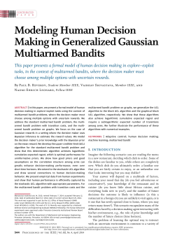 Modeling Human Decision Making in Generalized Gaussian