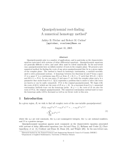 Quasipolynomial root-finding - Ontario Research Centre for