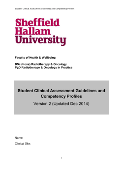 Student Clinical Assessment Guidelines
