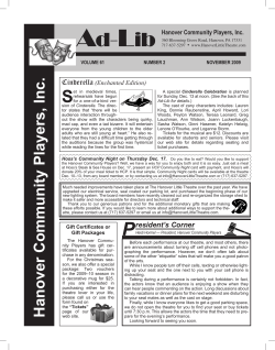 Hanover Community Players, Inc.