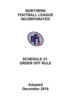 Schedule 21 Order off Rule