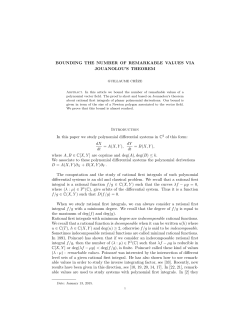 BOUNDING THE NUMBER OF REMARKABLE VALUES VIA