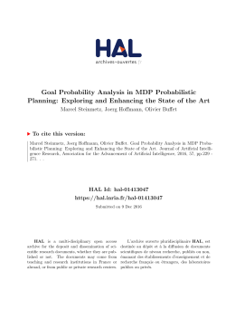 Goal Probability Analysis in MDP Probabilistic Planning - HAL