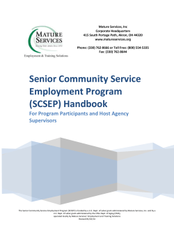Senior Community Service Employment