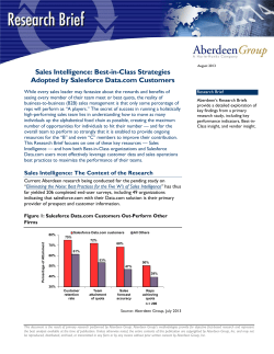Sales Intelligence