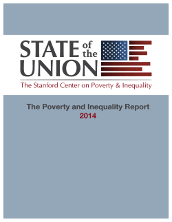 State of the Union - Stanford Center on Poverty and Inequality