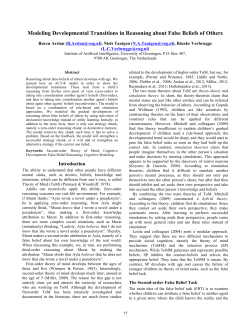 Modeling Developmental Transitions in Reasoning about False