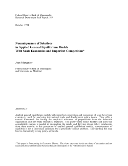 Nonuniqueness of Solutions in Applied General Equilibrium Models