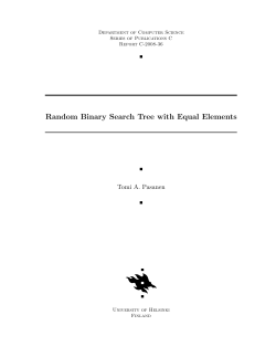 Random Binary Search Tree with Equal Elements