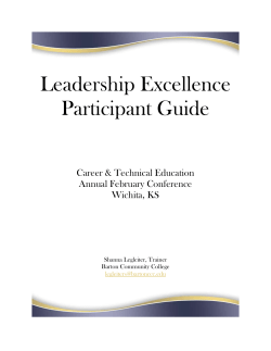 Leadership Excellence Participant Guide