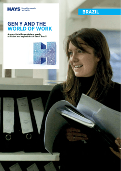 gen y and the world of work