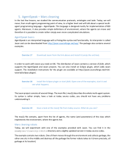 5. AgentSpeak &ndash; Mars cleaning