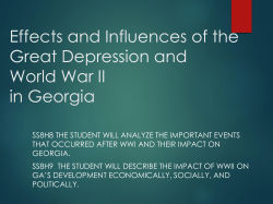 Effects and Influences of the Depression and World