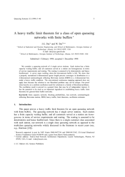 A heavy traffic limit theorem for a class of open queueing networks