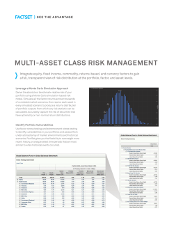 Multi-Asset Class Risk Management