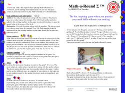 Math-a-Round &Sigma; - Games by BRIGHT of Sweden