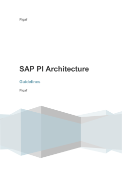 SAP PI Architecture Naming conventions
