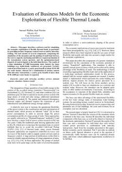 Evaluation of Business Models for the Economic