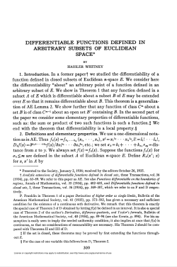 differentiable functions defined in arbitrary subsets of euclidean space