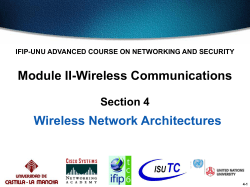 Wireless Topologies