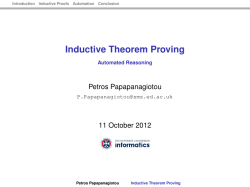 Inductive Theorem Proving