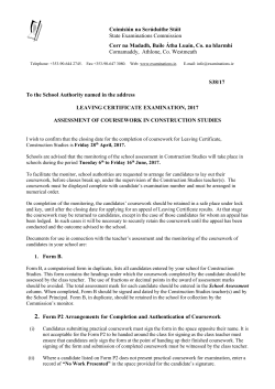 S38_17 Construction Studies Practical Coursework 2017 EV