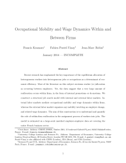 Occupational Mobility and Wage Dynamics Within and Between Firms