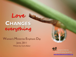 Memorable CHOICES - Adventist Women`s Ministries