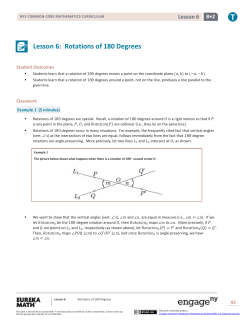 Grade 8 Mathematics Module 2, Topic A, Lesson 6