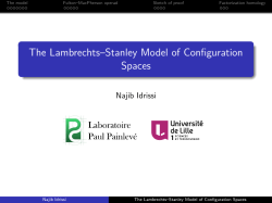 The Lambrechts&ndash;Stanley Model of Configuration Spaces
