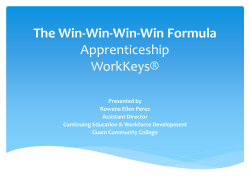 The Win-Win-Win Formula Apprenticeship