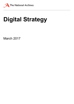 The National Archives` digital strategy 2017-19