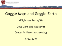 Goggle Earth and Goggle Earth