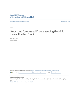 Knockout: Concussed Players Sending the NFL Down For the Count