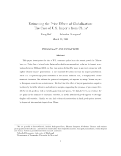 Estimating the Price Effects of Globalization: The Case of US Imports