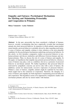 Empathy and Fairness: Psychological Mechanisms for Eliciting and