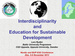 Bild 1 - Baltic University Programme