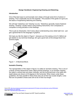 Design Handbook: Engineering Drawing and Sketching Introduction