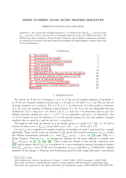 PRIME NUMBERS ALONG RUDIN&ndash;SHAPIRO SEQUENCES