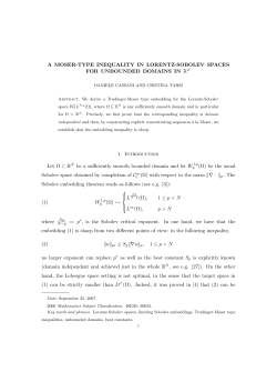 A MOSER-TYPE INEQUALITY IN LORENTZ