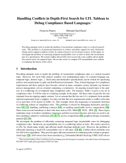 Handling Conflicts in Depth-First Search for LTL Tableau to