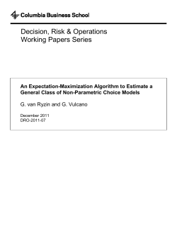 An expectation-maximization algorithm to estimate a general class